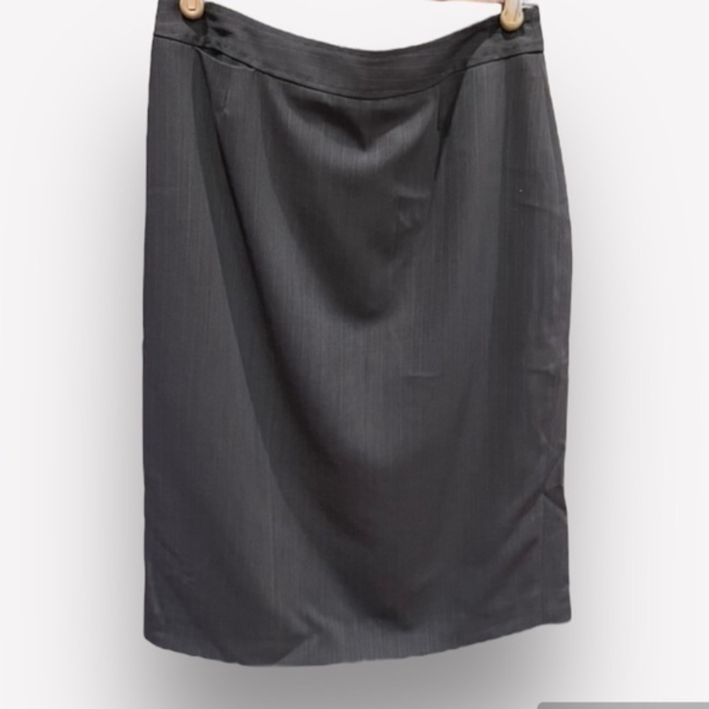 🍕🪻Marlowe Italian Wool Pinstripe Skirt Size 6 | Quiet Luxury Workwear CLOSEOUT